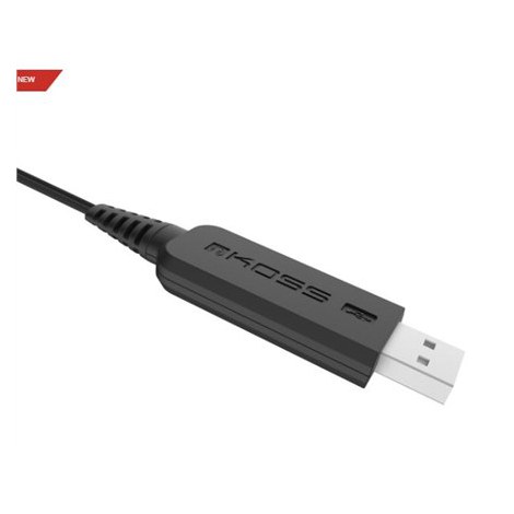 Koss | CS195 USB | Headphones | Wired | On-Ear | Microphone | Black - 3
